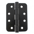 High quality image of Atlantic Radius Corner Ball Bearing Hinges 4" X 3" X 3mm - Matt Black | Sku. ahr1433mb | available to order from Trade Door Handles in Kendal.