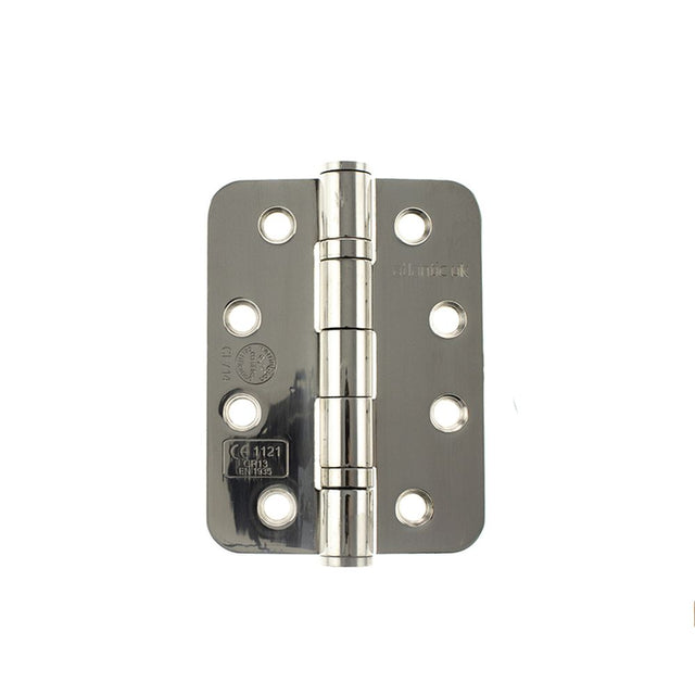 High quality image of Atlantic Radius Corner Ball Bearing Hinges 4" X 3" X 3mm set of 3 - Polished Sta | Sku. ahr1433pss3 | available to order from Trade Door Handles in Kendal.