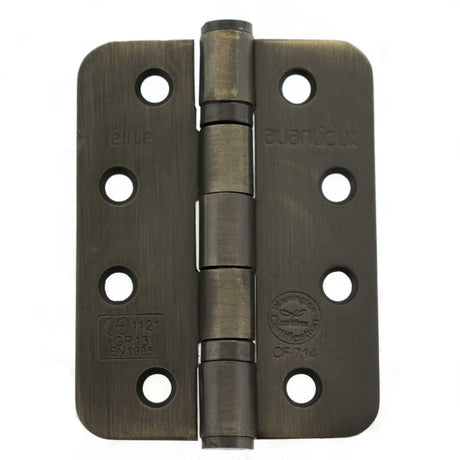 High quality image of Atlantic Radius Corner Ball Bearing Hinges 4" X 3" X 3mm - Urban Bronze | Sku. ahr1433ub | available to order from Trade Door Handles in Kendal.