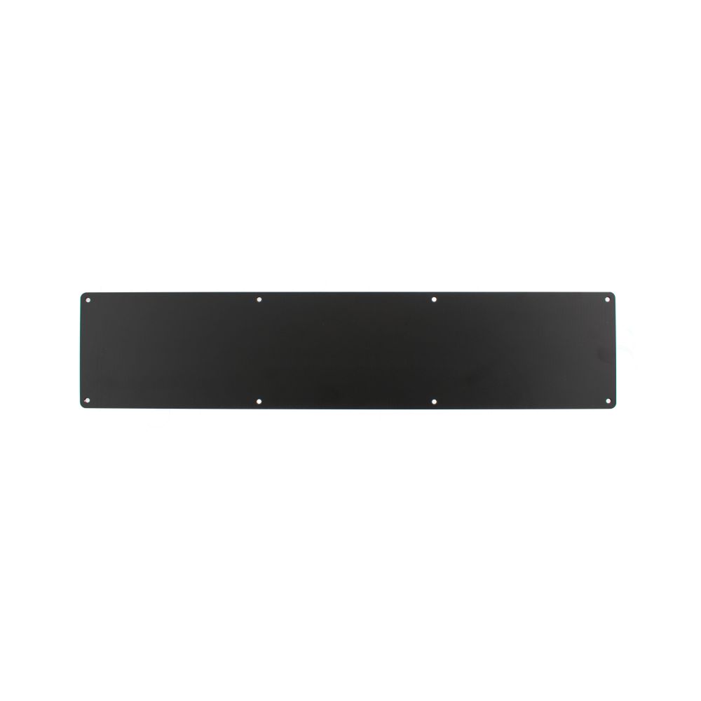 High quality image of Atlantic Kick Plate Pre drilled with screws 690mm x 150mm - Matt Black | Sku. akp690mb | available to order from Trade Door Handles in Kendal.