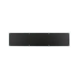 This is an image of Atlantic Kick Plate Pre drilled with screws 745mm x 150mm - Matt Black available to order from Trade Door Handles.