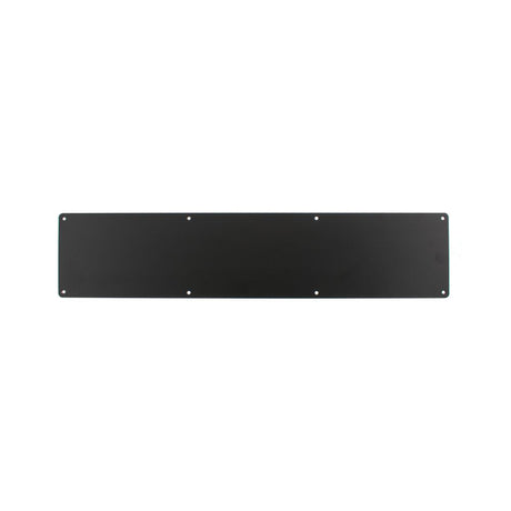 High quality image of Atlantic Kick Plate Pre drilled with screws 855mm x 150mm - Matt Black | Sku. akp855mb | available to order from Trade Door Handles in Kendal.