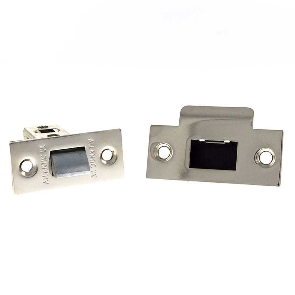 High quality image of Atlantic Bolt Through Tubular Latch 2.5" - Polished Nickel | Sku. al25pn | available to order from Trade Door Handles in Kendal.