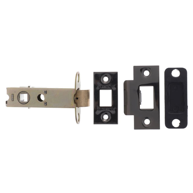 This is an image of Atlantic Heavy Duty Bolt Through Tubular Latch 3" - Black Nickel available to order from Trade Door Handles.