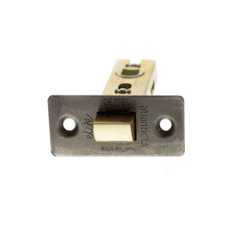 High quality image of Atlantic Fire-Rated CE Marked Bolt Through Tubular Latch 3" - Distressed Silver | Sku. alce3ds | available to order from Trade Door Handles in Kendal.