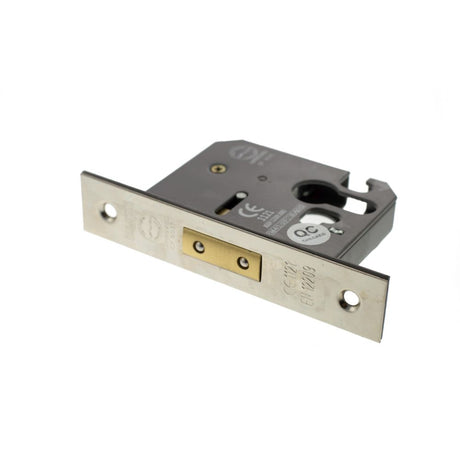 This is an image of Atlantic Euro Deadlock [CE] 2.5" - Polished Nickel available to order from Trade Door Handles.