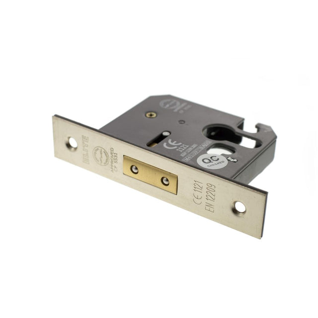 This is an image of Atlantic Euro Deadlock [CE] 2.5" - Satin Nickel available to order from Trade Door Handles.