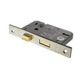 This is an image of Atlantic 3 Lever Key Sashlock [CE] 2.5" - Satin Nickel available to order from Trade Door Handles.