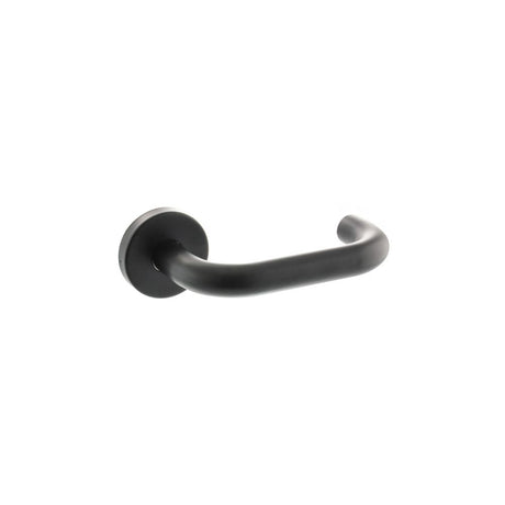 High quality image of Atlantic Return To Door Lever - Matt Black | Sku. alrtdmb | available to order from Trade Door Handles in Kendal.