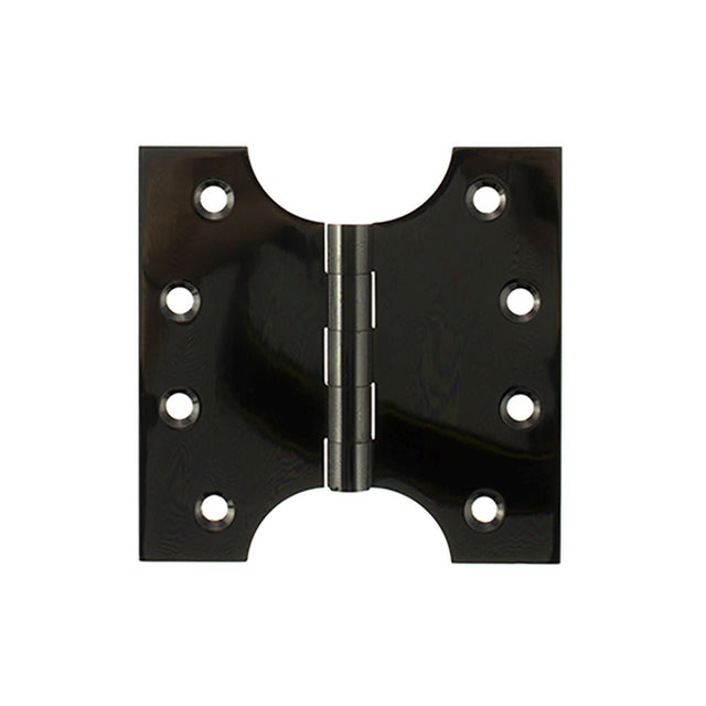 High quality image of Atlantic (Solid Brass) Parliament Hinges 4" x 2" x 4mm - Black Nickel | Sku. aph424bn | available to order from Trade Door Handles in Kendal.