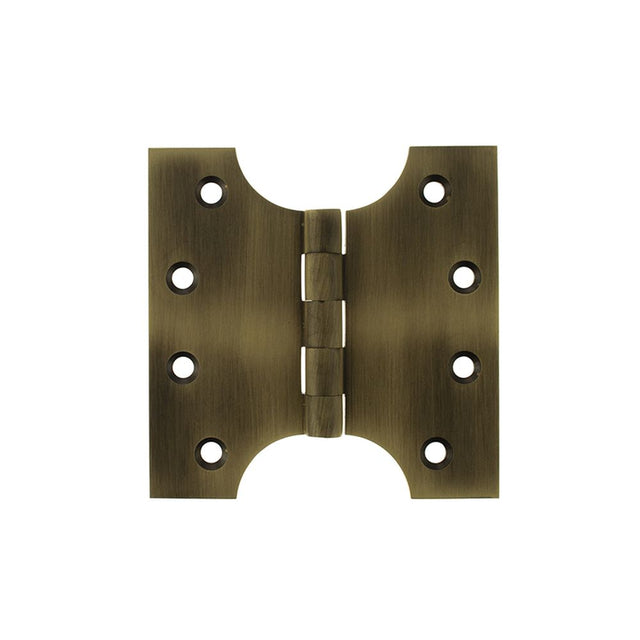 High quality image of Atlantic (Solid Brass) Parliament Hinges 4" x 2" x 4mm - Matt Antique Brass | Sku. aph424mab | available to order from Trade Door Handles in Kendal.