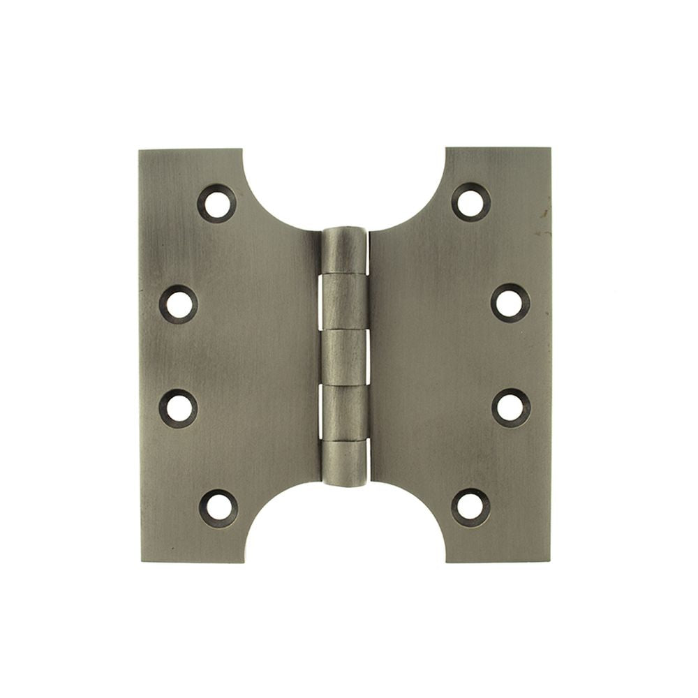 High quality image of Atlantic (Solid Brass) Parliament Hinges 4" x 2" x 4mm - Matt Gun Metal | Sku. aph424mbn | available to order from Trade Door Handles in Kendal.