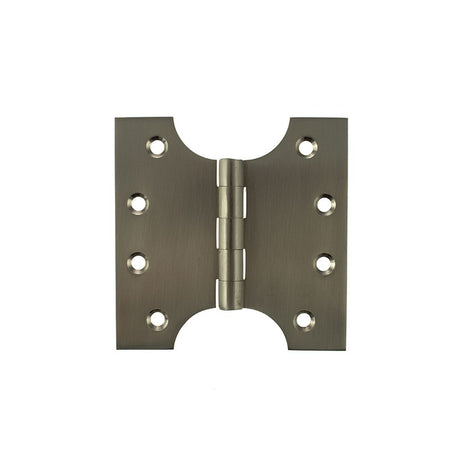 This is an image of Atlantic (Solid Brass) Parliament Hinges 4" x 2" x 4mm - Satin Nickel available to order from Trade Door Handles.