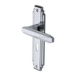 This is an image of a Heritage Brass - Door Handle Lever Lock Astoria Design Polished Chrome Finish, ast5900-pc that is available to order from Trade Door Handles in Kendal.