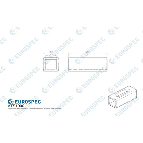 This image is a line drwaing of a Eurospec - Sleeve For Thumbturn - 5-8mm Adaptor available to order from Trade Door Handles in Kendal