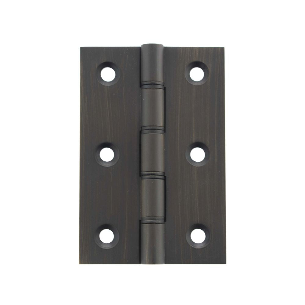 This is an image of Atlantic Washered Hinges 3" x 2" x 2.2mm - Urban Dark Bronze available to order from Trade Door Handles.