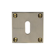 This is an image of a Heritage Brass - Keyhole Escutcheon Antique Brass Finish, bau1556-at that is available to order from Trade Door Handles in Kendal.