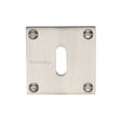 This is an image of a Heritage Brass - Keyhole Escutcheon Satin Nickel Finish, bau1556-sn that is available to order from Trade Door Handles in Kendal.