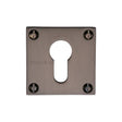 This is an image of a Heritage Brass - Euro Profile Cylinder Escutcheon Matt Bronze Finish, bau1558-mb that is available to order from Trade Door Handles in Kendal.