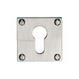 This is an image of a Heritage Brass - Euro Profile Cylinder Escutcheon Satin Nickel Finish, bau1558-sn that is available to order from Trade Door Handles in Kendal.