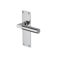 This is an image of a Heritage Brass - Door Handle Lever Latch Bauhaus Design Polished Chrome Finish, bau7310-pc that is available to order from Trade Door Handles in Kendal.