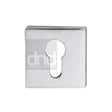 This is an image of a DND - Standard Euro Profile Escutcheon Satin Chrome, bd04e-sc that is available to order from Trade Door Handles in Kendal.