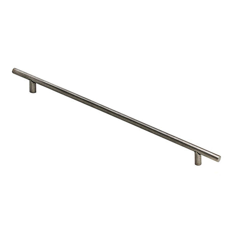 This is an image showing Finesse - Brompton Pewter Bar Handle c/c 288mm available from trade door handles, quick delivery and discounted prices