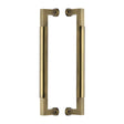 This is an image of a Heritage Brass - Door Pull Handle Bauhaus Design 330mm Antique Brass Finish, btb1312-330-at that is available to order from Trade Door Handles in Kendal.