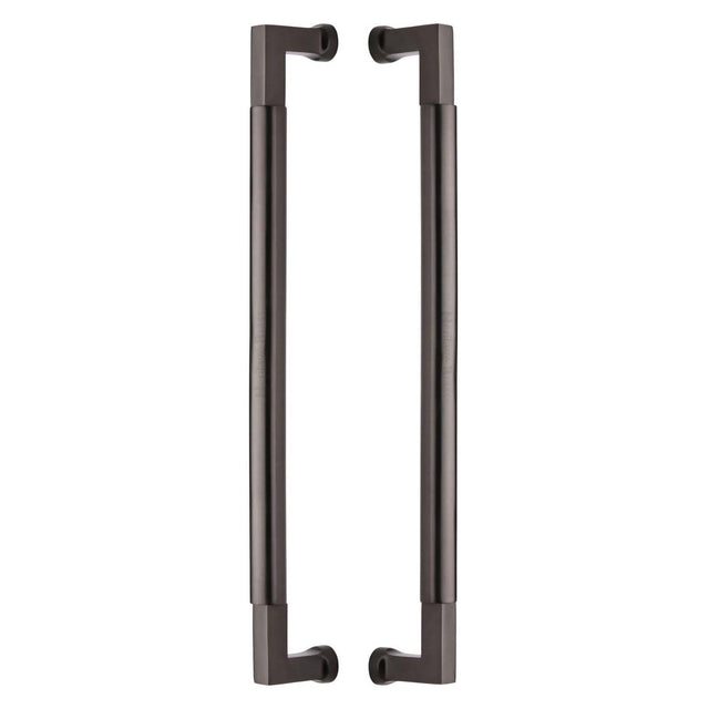 This is an image of a Heritage Brass - Door Pull Handle Bauhaus Design 483mm Matt Bronze Finish, btb1312-483-mb that is available to order from Trade Door Handles in Kendal.