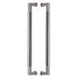 This is an image of a Heritage Brass - Door Pull Handle Bauhaus Design 483mm Satin Nickel Finish, btb1312-483-sn that is available to order from Trade Door Handles in Kendal.