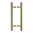 This is an image of a Heritage Brass - Back to Back Door Pull Handle Bar Design 305mm Polished Brass Finish, btb1361-305-pb that is available to order from Trade Door Handles in Kendal.