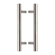 This is an image of a Heritage Brass - Back to Back Door Pull Handle Bar Design 305mm Satin Nickel Finish, btb1361-305-sn that is available to order from Trade Door Handles in Kendal.