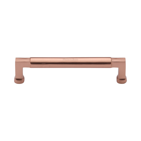 This is an image of a Heritage Brass - Cabinet Pull Bauhaus Design 152mm CTC Satin Rose Gold Finish, c0312-152-srg that is available to order from Trade Door Handles in Kendal.