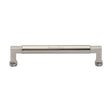 This is an image of a Heritage Brass - Cabinet Pull Bauhaus Design 160mm CTC Satin Nickel Finish, c0312-160-sn that is available to order from Trade Door Handles in Kendal.