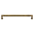 This is an image of a Heritage Brass - Cabinet Pull Bauhaus Design 203mm CTC Antique Brass Finish, c0312-203-at that is available to order from Trade Door Handles in Kendal.