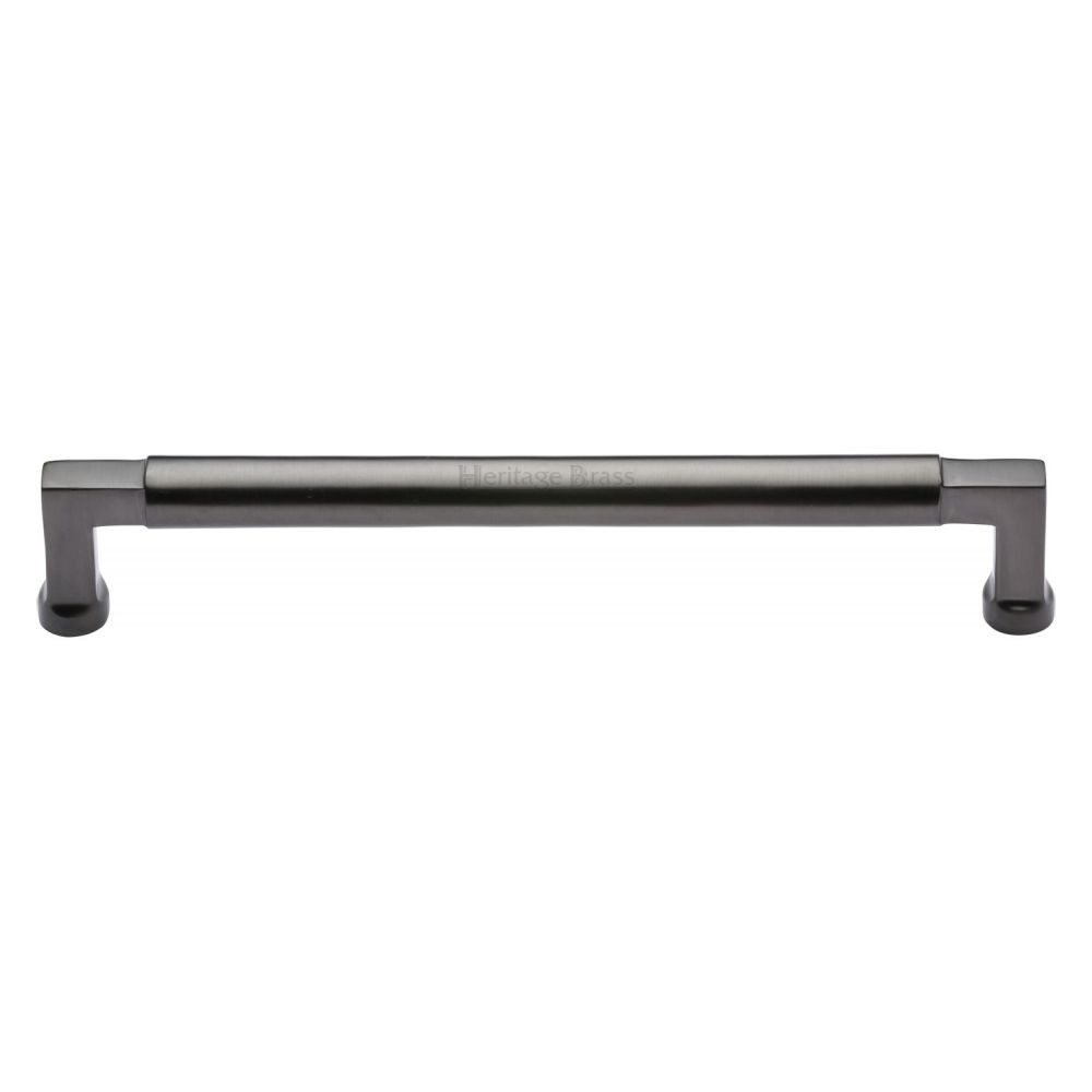 This is an image of a Heritage Brass - Cabinet Pull Bauhaus Design 203mm CTC Matt Bronze Finish, c0312-203-mb that is available to order from Trade Door Handles in Kendal.