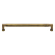 This is an image of a Heritage Brass - Cabinet Pull Bauhaus Design 254mm CTC Antique Brass Finish, c0312-254-at that is available to order from Trade Door Handles in Kendal.