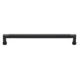 This is an image of a Heritage Brass - Cabinet Pull Bauhaus Design 254mm CTC Matt Black Finish, c0312-254-bkmt that is available to order from Trade Door Handles in Kendal.