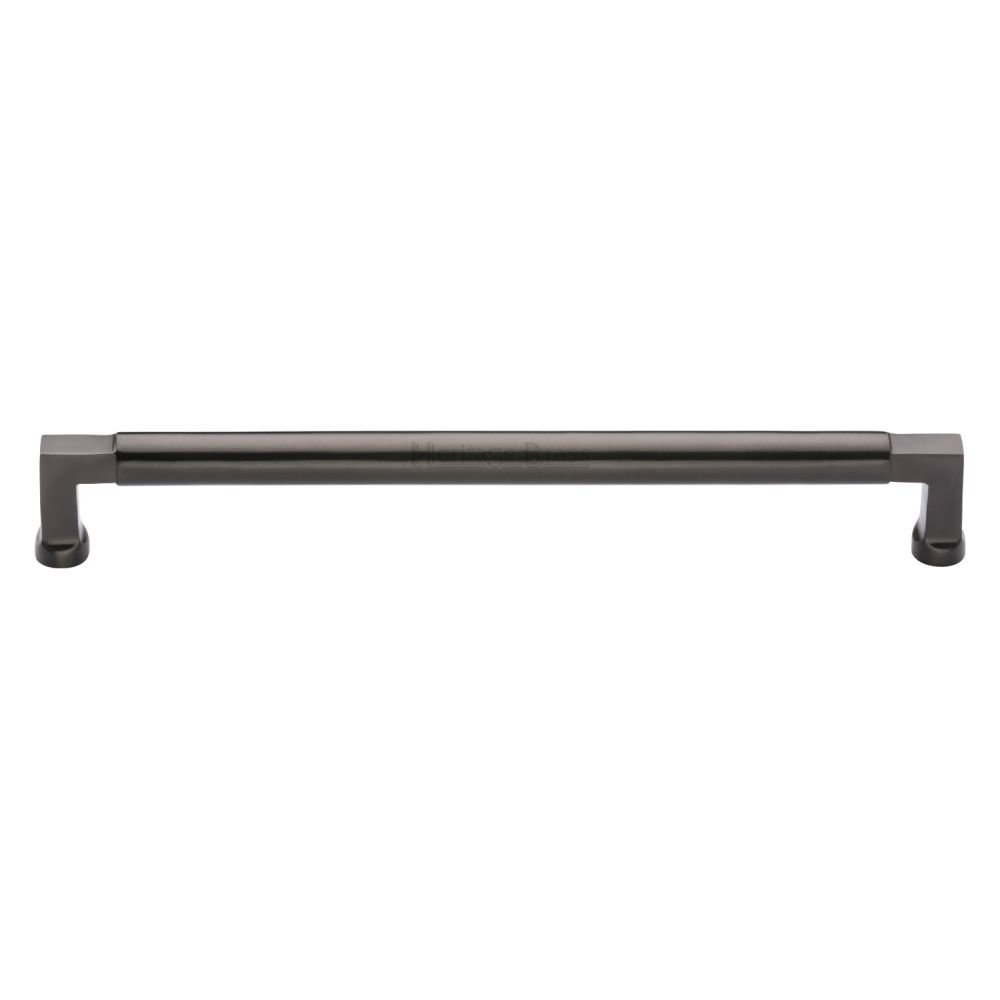 This is an image of a Heritage Brass - Cabinet Pull Bauhaus Design 254mm CTC Matt Bronze Finish, c0312-254-mb that is available to order from Trade Door Handles in Kendal.