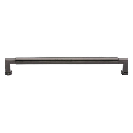 This is an image of a Heritage Brass - Cabinet Pull Bauhaus Design 254mm CTC Matt Bronze Finish, c0312-254-mb that is available to order from Trade Door Handles in Kendal.