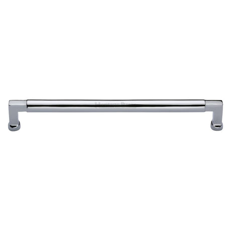 This is an image of a Heritage Brass - Cabinet Pull Bauhaus Design 254mm CTC Polished Chrome Finish, c0312-254-pc that is available to order from Trade Door Handles in Kendal.