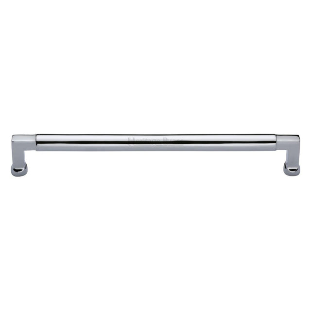 This is an image of a Heritage Brass - Cabinet Pull Bauhaus Design 254mm CTC Polished Chrome Finish, c0312-254-pc that is available to order from Trade Door Handles in Kendal.