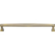 This is an image of a Heritage Brass - Cabinet Pull Deco Design 254mm CTC Antique Brass Finish, c0334-254-at that is available to order from Trade Door Handles in Kendal.