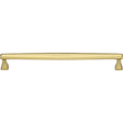 This is an image of a Heritage Brass - Cabinet Pull Deco Design 254mm CTC Polished Brass Finish, c0334-254-pb that is available to order from Trade Door Handles in Kendal.