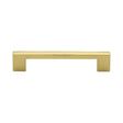 This is an image of a Heritage Brass - Cabinet Pull Metro Design 128mm CTC Polished Brass Finish, c0337-128-pb that is available to order from Trade Door Handles in Kendal.