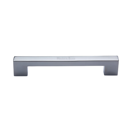 This is an image of a Heritage Brass - Cabinet Pull Metro Design 152mm Polished Chrome finish, c0337-152-pc that is available to order from Trade Door Handles in Kendal.