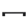 This is an image of a Heritage Brass - Cabinet Pull Metro Design 160mm CTC Matt Black Finish, c0337-160-bkmt that is available to order from Trade Door Handles in Kendal.