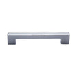 This is an image of a Heritage Brass - Cabinet Pull Metro Design 160mm CTC Polished Chrome Finish, c0337-160-pc that is available to order from Trade Door Handles in Kendal.