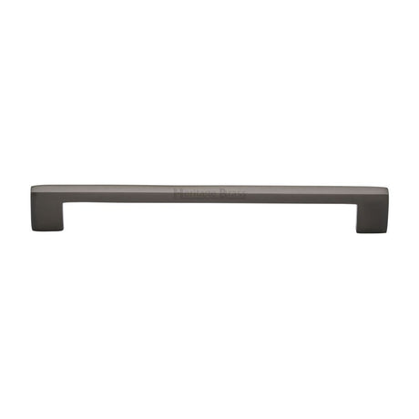 This is an image of a Heritage Brass - Cabinet Pull Metro Design 192mm CTC Matt Bronze Finish, c0337-192-mb that is available to order from Trade Door Handles in Kendal.