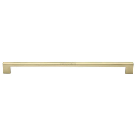 This is an image of a Heritage Brass - Cabinet Pull Metro Design 320mm CTC Polished Brass Finish, c0337-320-pb that is available to order from Trade Door Handles in Kendal.